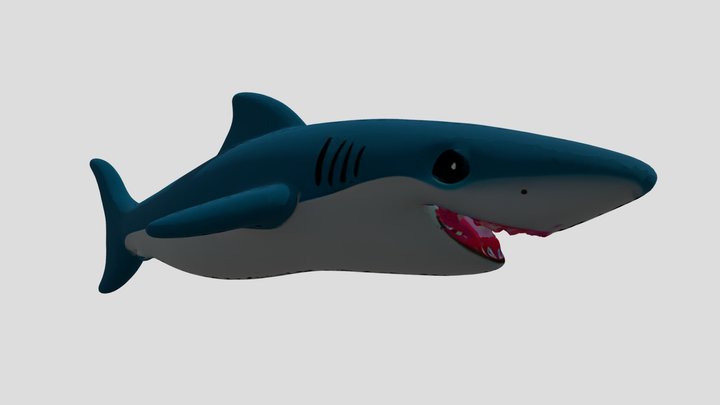 Cute shark model