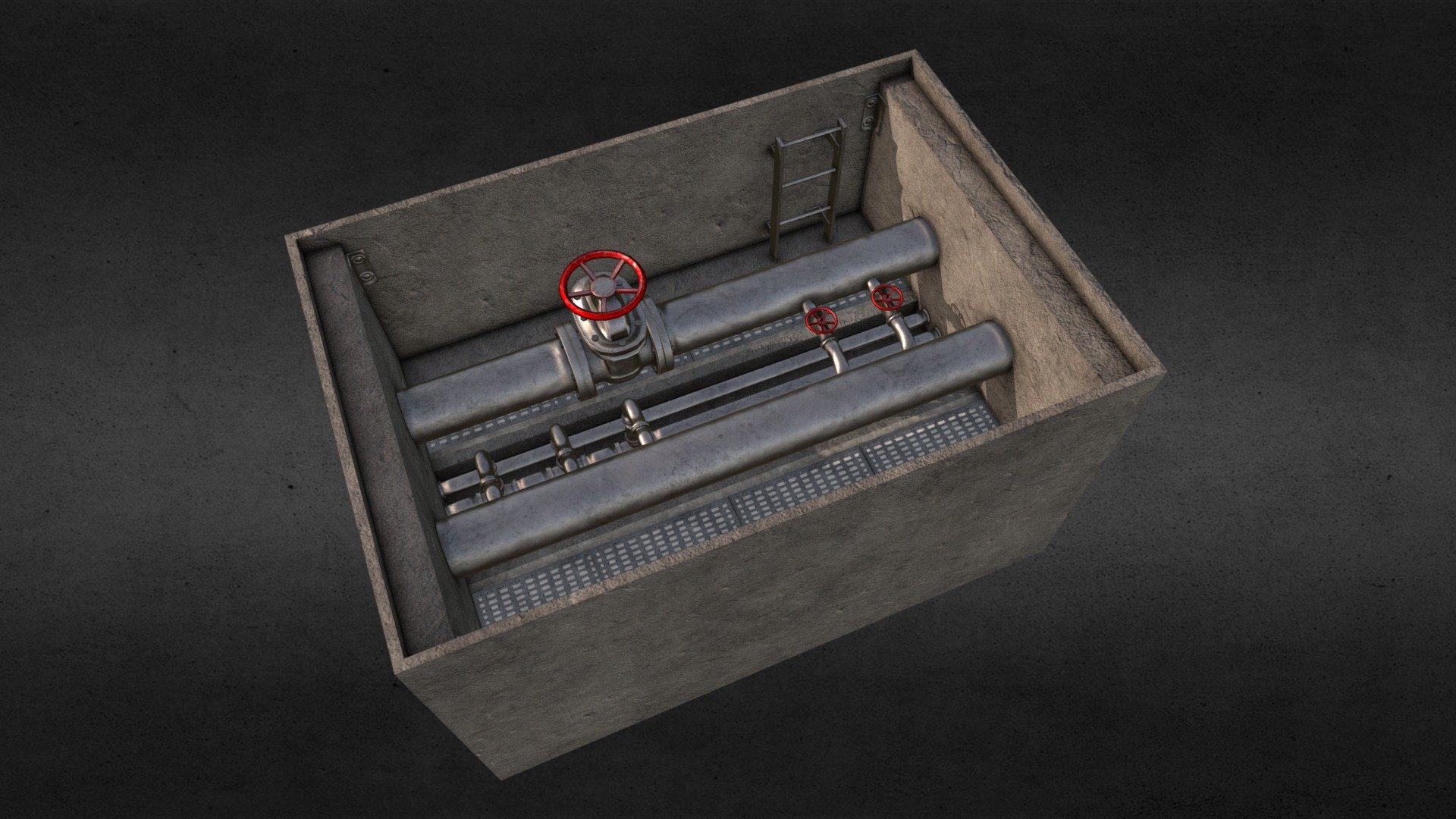 Concrete Vault - 3D model by Dave_W (@huai_te) [d735b88] - Sketchfab