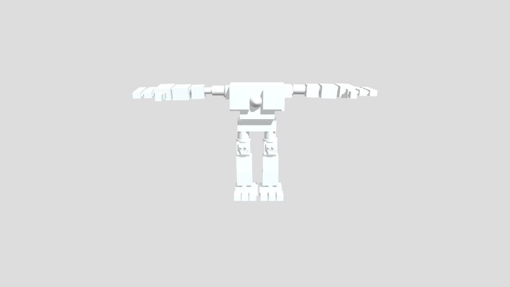 Not Rigged Mid Robot – Free 3D Model STL
