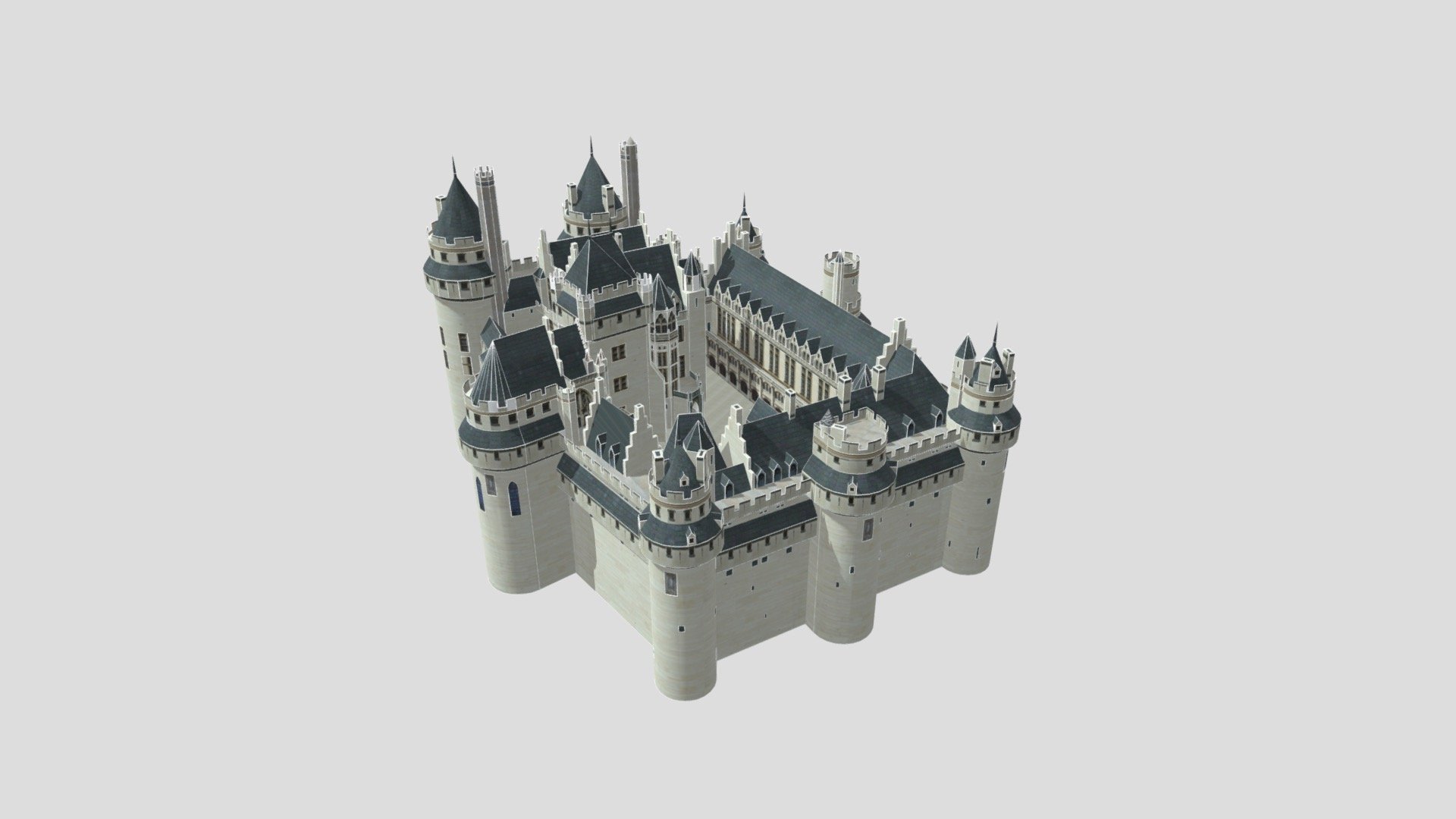Château Pierrefonds — Sketchfab embed 3D viewer