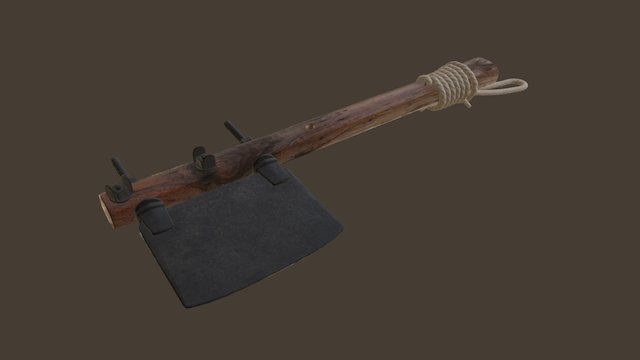 WW1 Trench Axe 3D Model