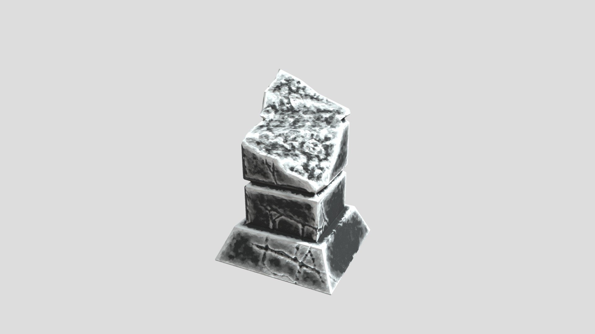 Snowy Ancient Pillar 2 [Stylised]