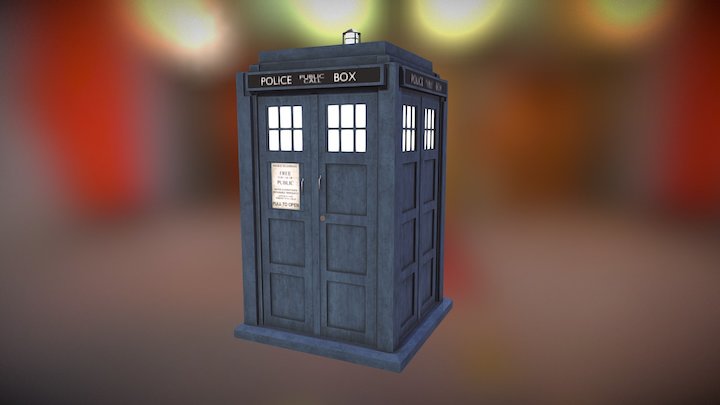 Tardis Doctor Who 3D Model