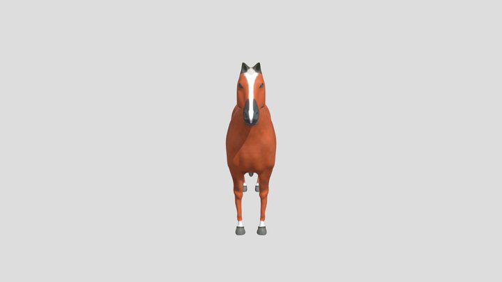 Original Penguin's Horse 3D Model