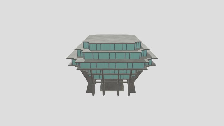 Brutal Building 3D Model