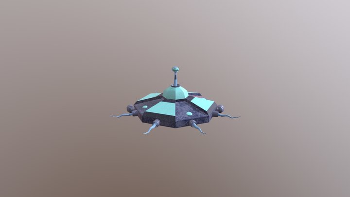 Submarine with Texture 3D Model