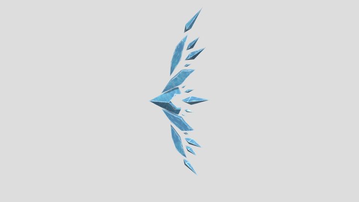 Stylized Ice Bow 3D Model