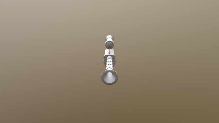 Alejandra Espinosa 3 Parcial Steam Punk Gun 3D Model