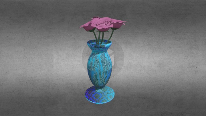 3D Flower Vase 3D Model