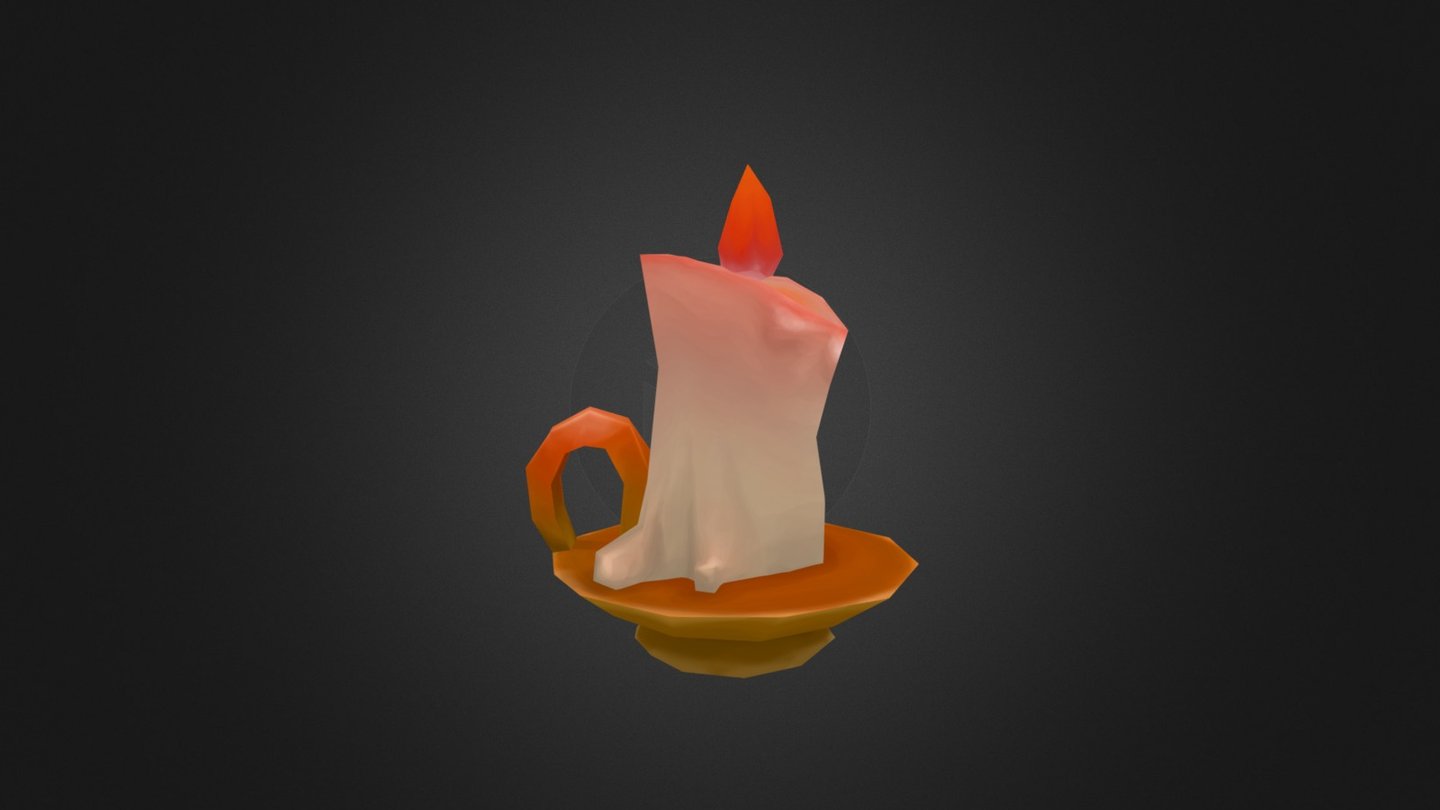 Handpainted Candle