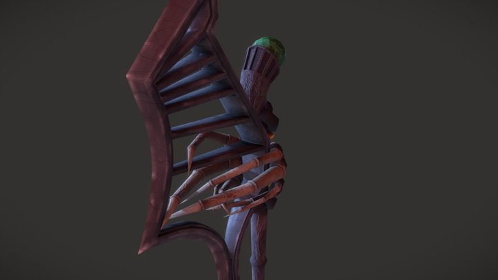 Nordic Battleaxe Stylized 3D Model