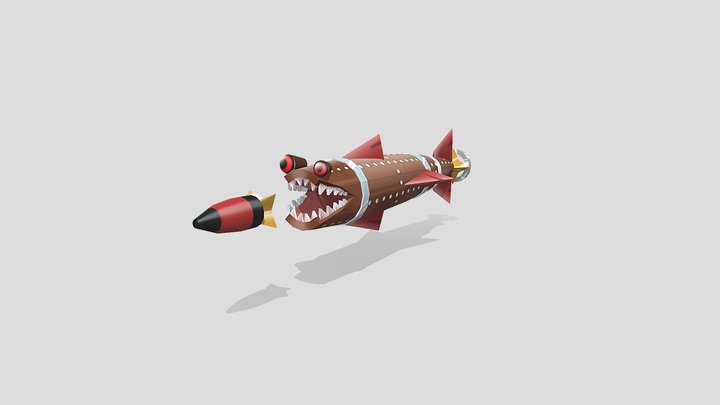 Torpedo Fish 3D Model