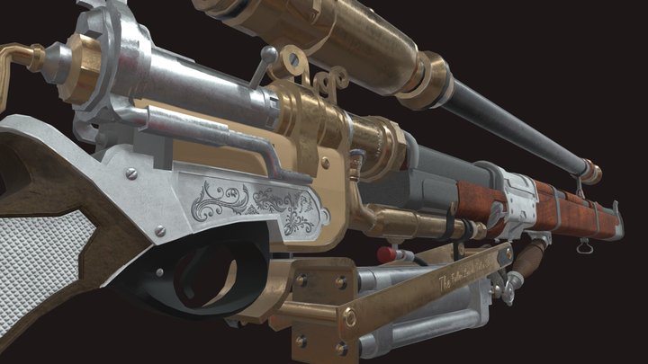 pneumatic rifle 3D Model