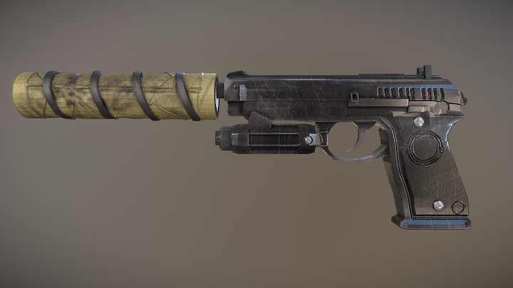 Caviera's Luison Pistol 3D Model