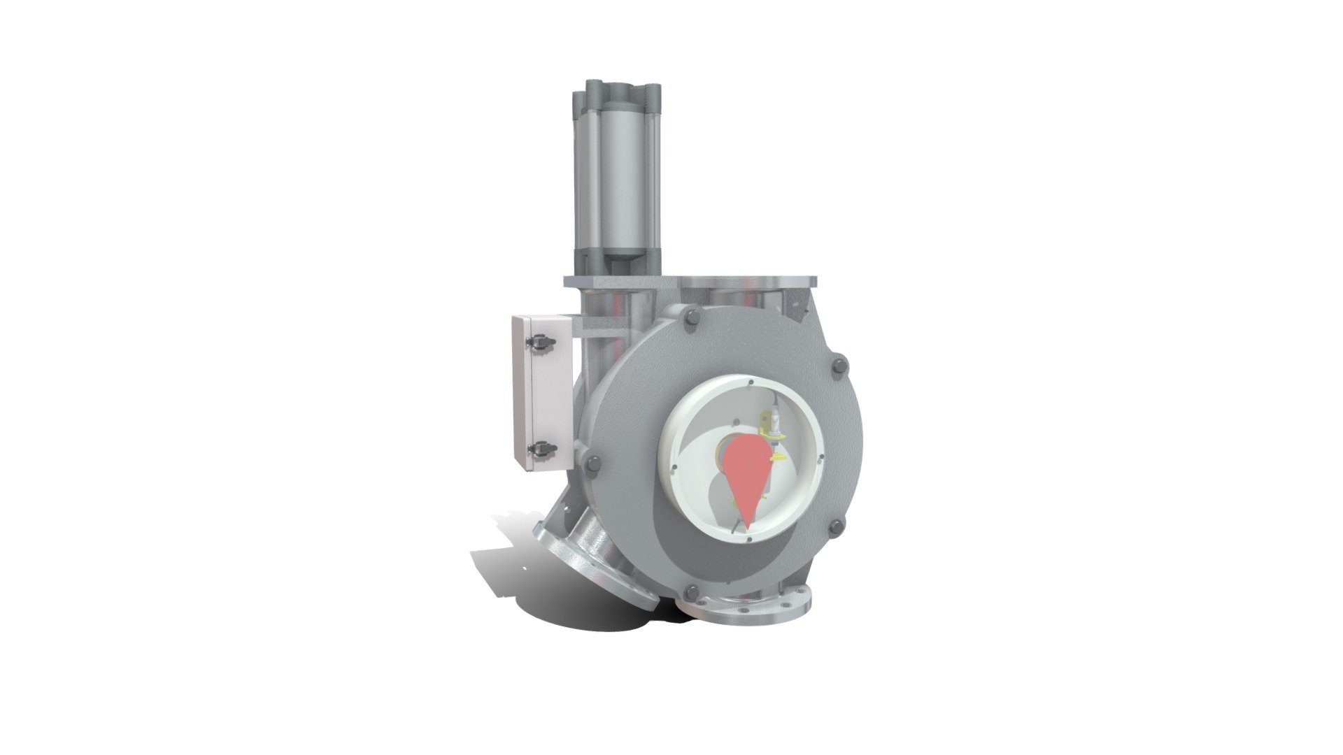 Dual Tunnel Diverter Valve — Sketchfab embed 3D viewer