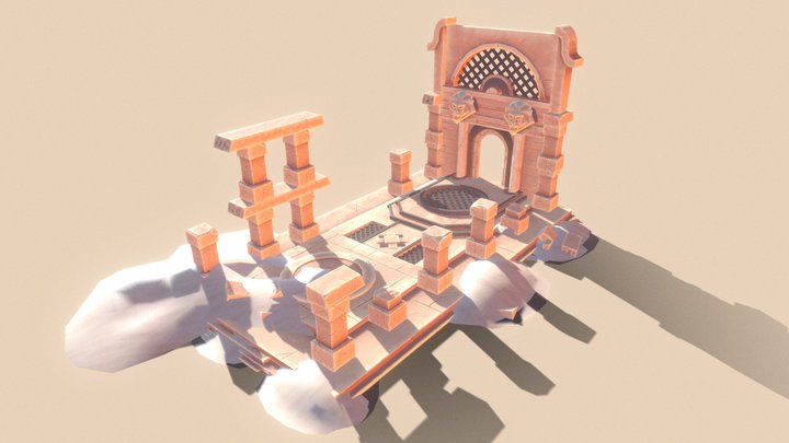 Forgotten Temple Enterance 3D Model