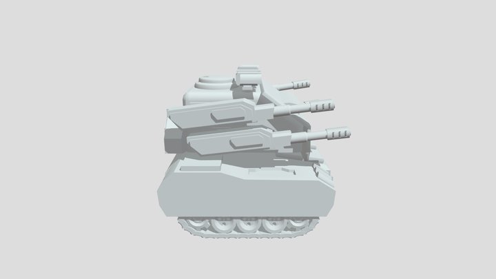 Tank design blockout 3D Model