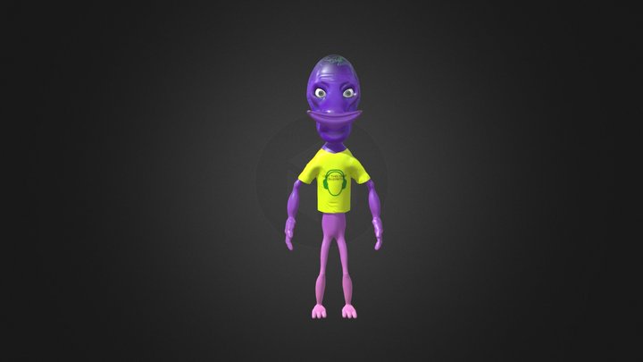 Alien Stylized 3D Model