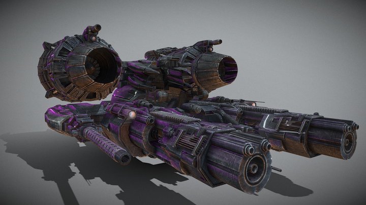 Decepticon Battle Ship Transformers Human Allian 3D Model
