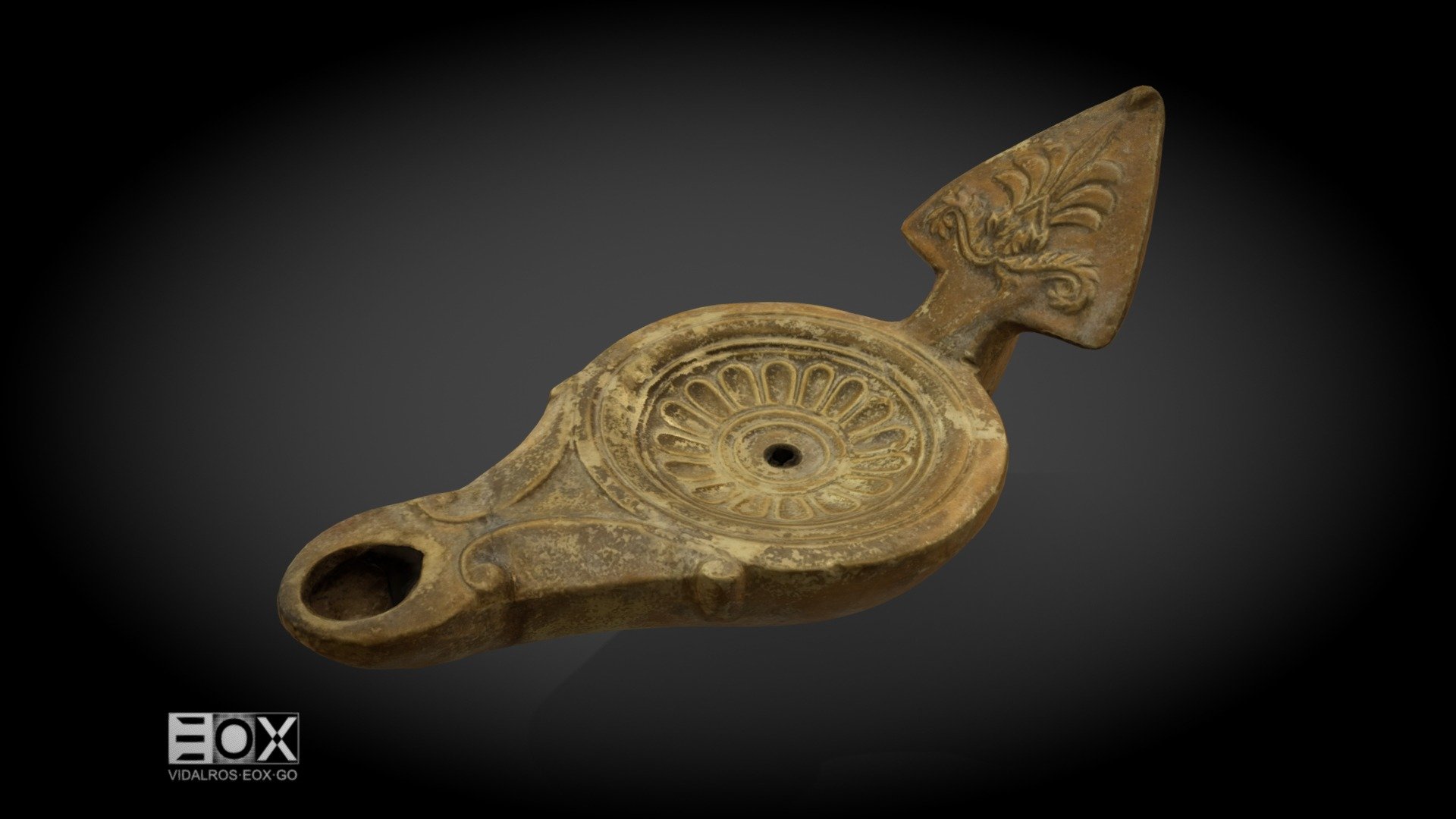 Lampe à huile — Sketchfab embed 3D viewer