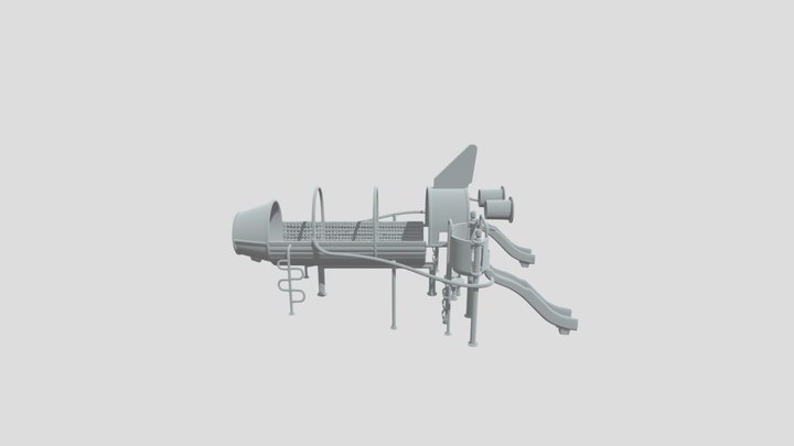 Rocket Ship Playground 3D Model