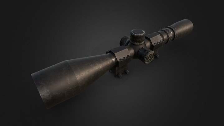 Sniper Rifle Scope | NXS 8-32x56mm 3D Model
