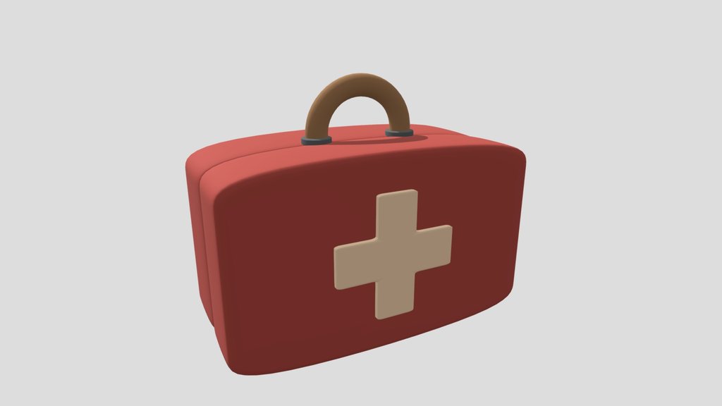 First aid kit / Medkit- Аптечка (Low poly)