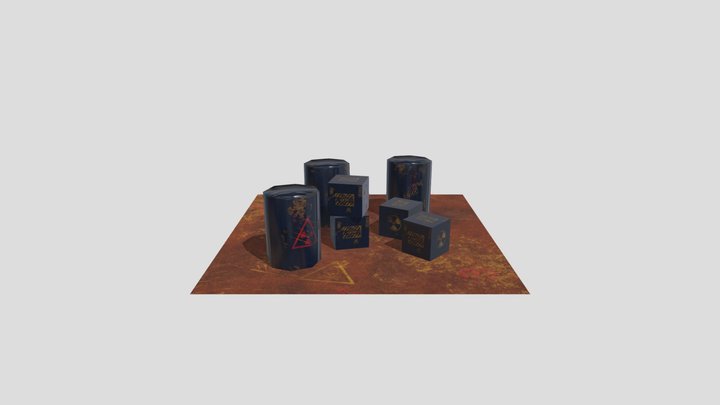 Crates and Barrels 3D Model