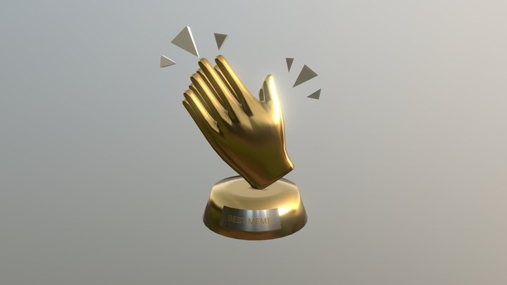 Meme trophy 3D Model