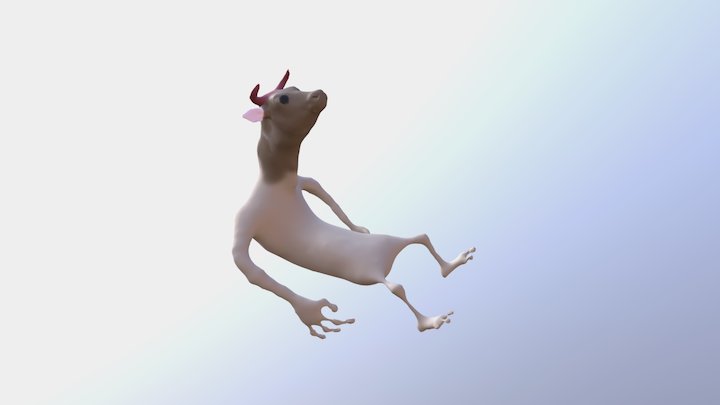 Cyborg Cow 3D Model