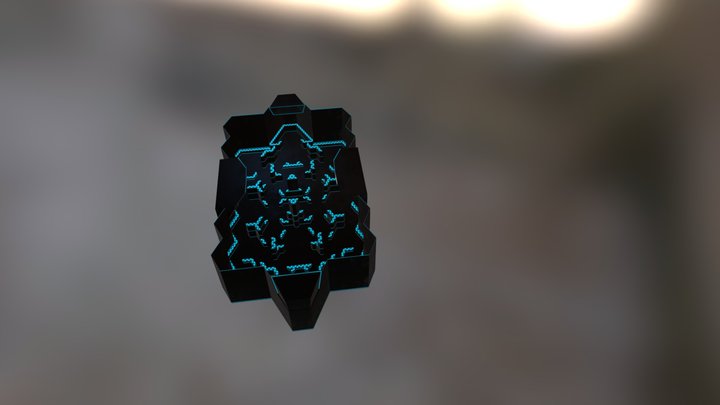TRON Arena Map (Low Poly) 3D Model