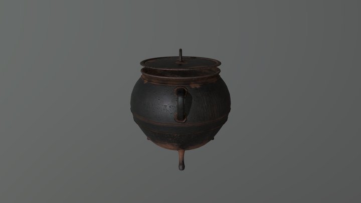cast iron pot 3D Model