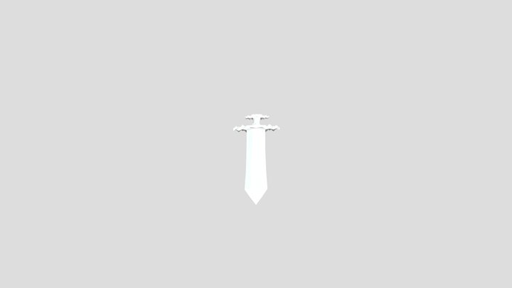 Handmade Sword Non-Textured 3D Model