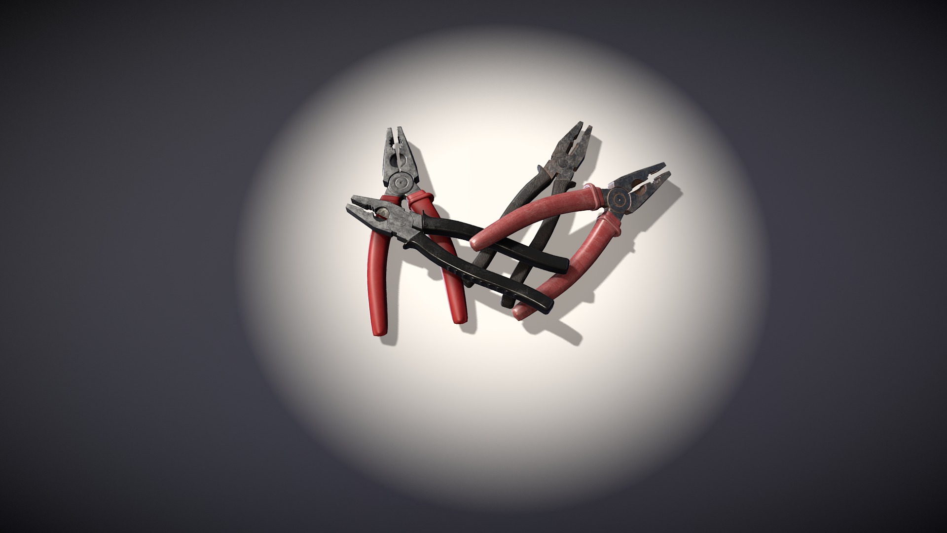 3D model Pliers Pack - This is a 3D model of the Pliers Pack. The 3D model is about a red and white drone.
