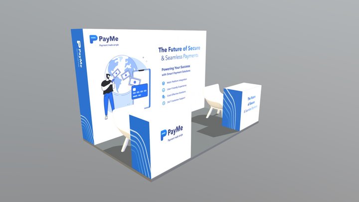 Payme booth 3D Model