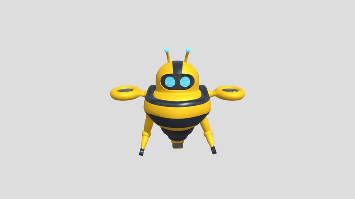 Bee Gltf 3D Model
