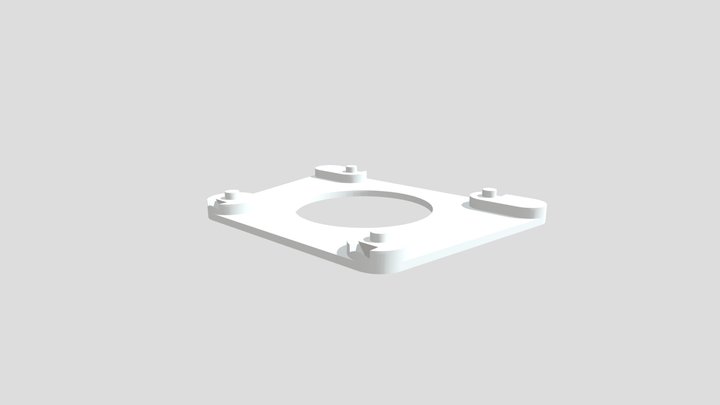 HoverGames Radio Mount - Bottom 3D Model