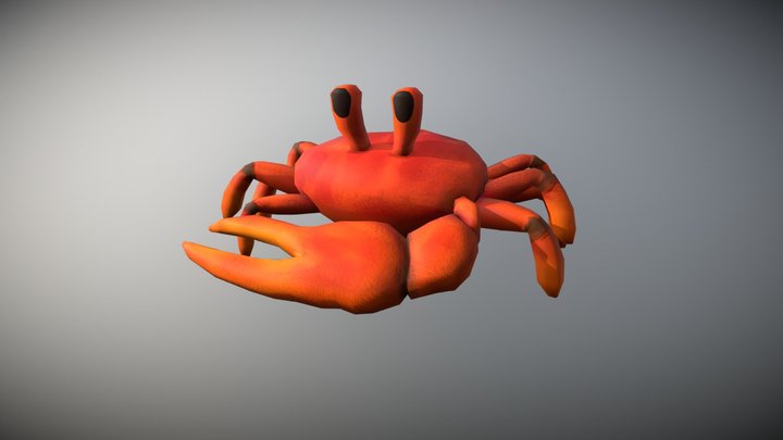 Animated fiddler crab