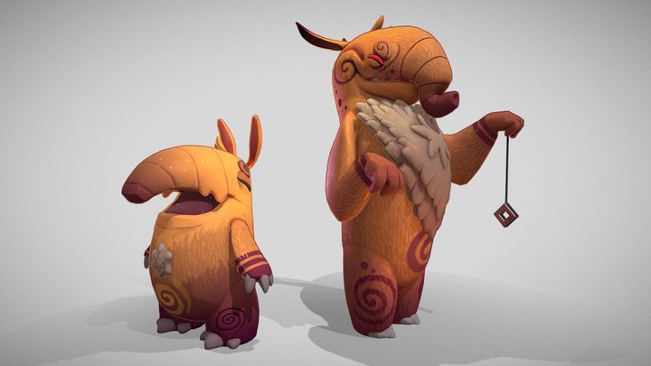 Drwozee & Hypno ( Piper Thibodeau's fanart) 3D Model