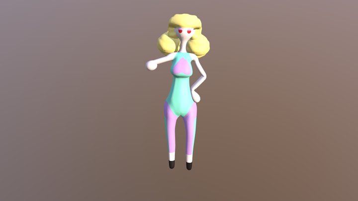 Isabela Posando 3D Model