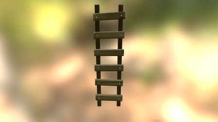 Western Ladder (Grade) 3D Model