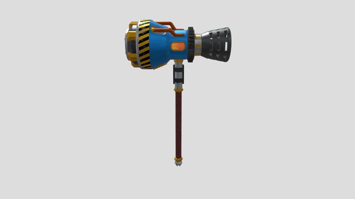 Rocket Powered Hammer 3D Model