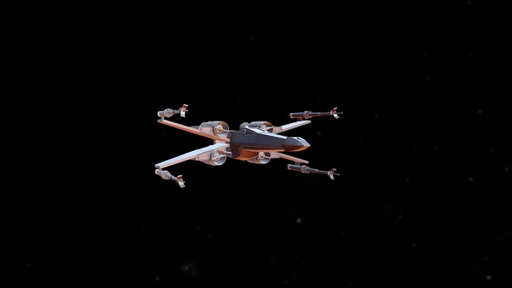X-Wing Model 3D Model