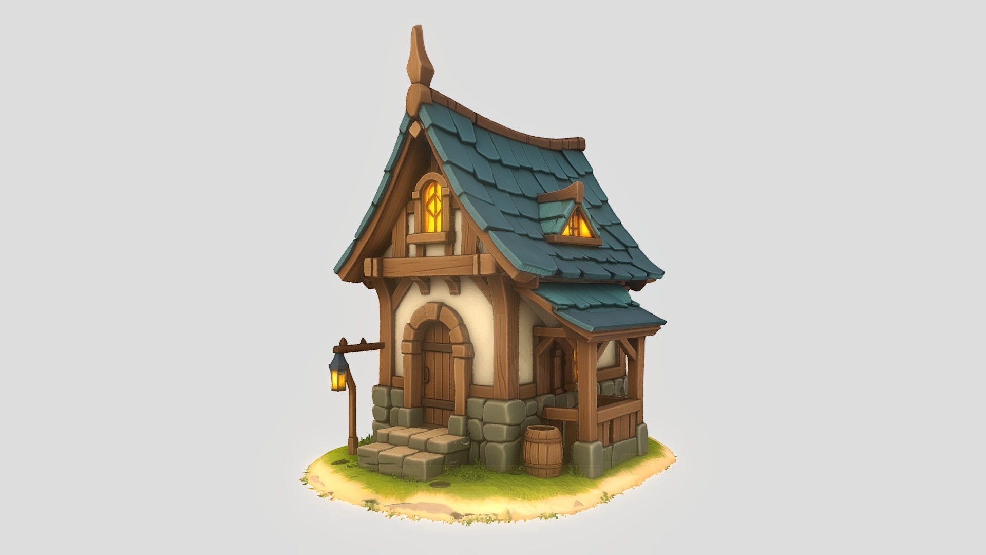 Cozy RPG Fantasy Home - Download Free 3D model by ItsKrish7 ...