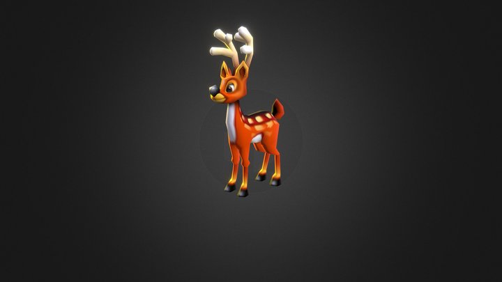 Lowpoly Deer 3D Model