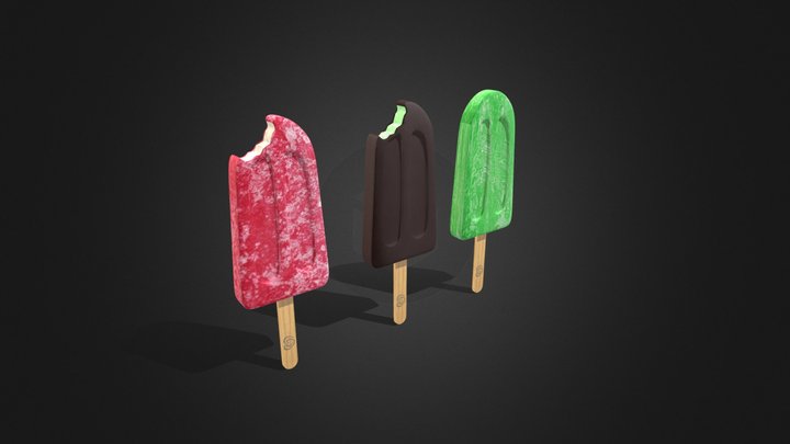 Pinguino E Ghiaccioli 3D Model