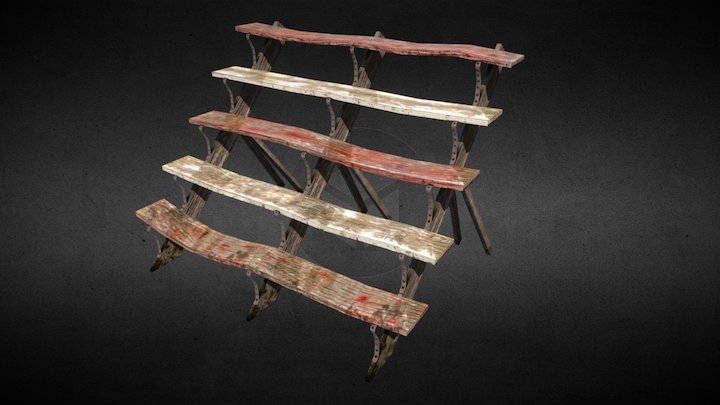 Circus Bleachers 3D Model