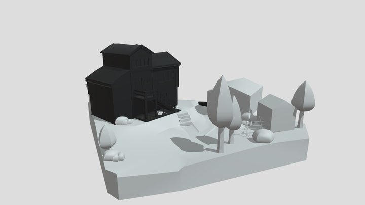 DAE end assignment diorama 3D Model