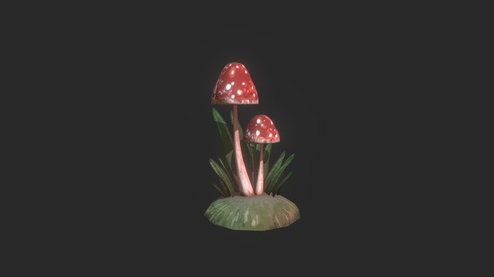 Mushrooms Textures 3D Model