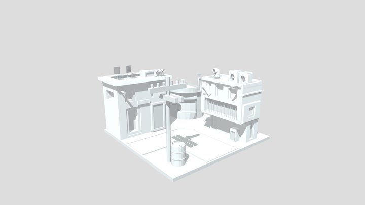 Low Poly place 3D Model